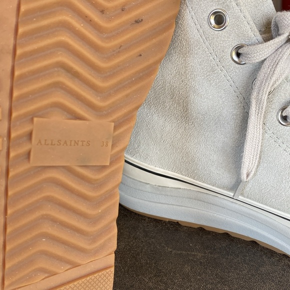 All Saints Suede Platform High Tops - Picture 4 of 7